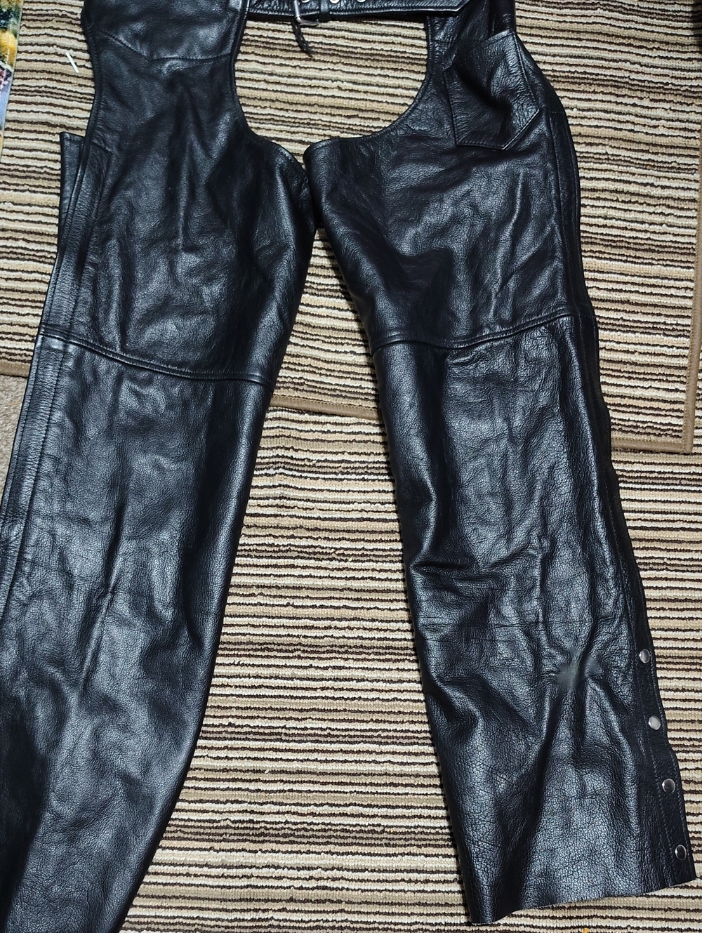 #0278 XElement Black Leather Chaps Women/Men